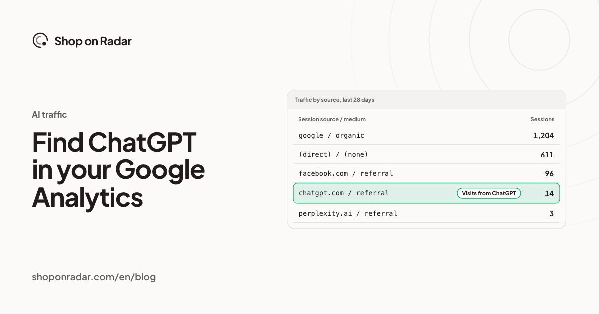 Find ChatGPT in your Google Analytics